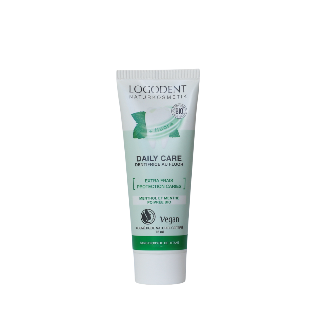 LOGONA - Dentifrice Daily Care extra frais au fluor, 75 ml