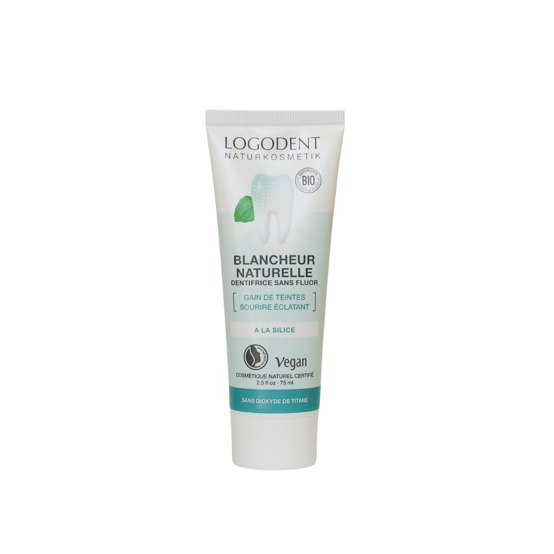 LOGONA - Dentifrice Blancheur Naturelle sans fluor, 75 ml