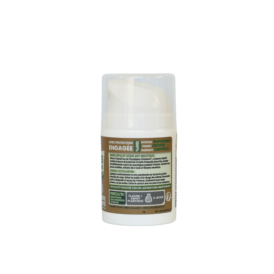ARIES - Baume famille répulsif cutané Moustiques, 50 ml