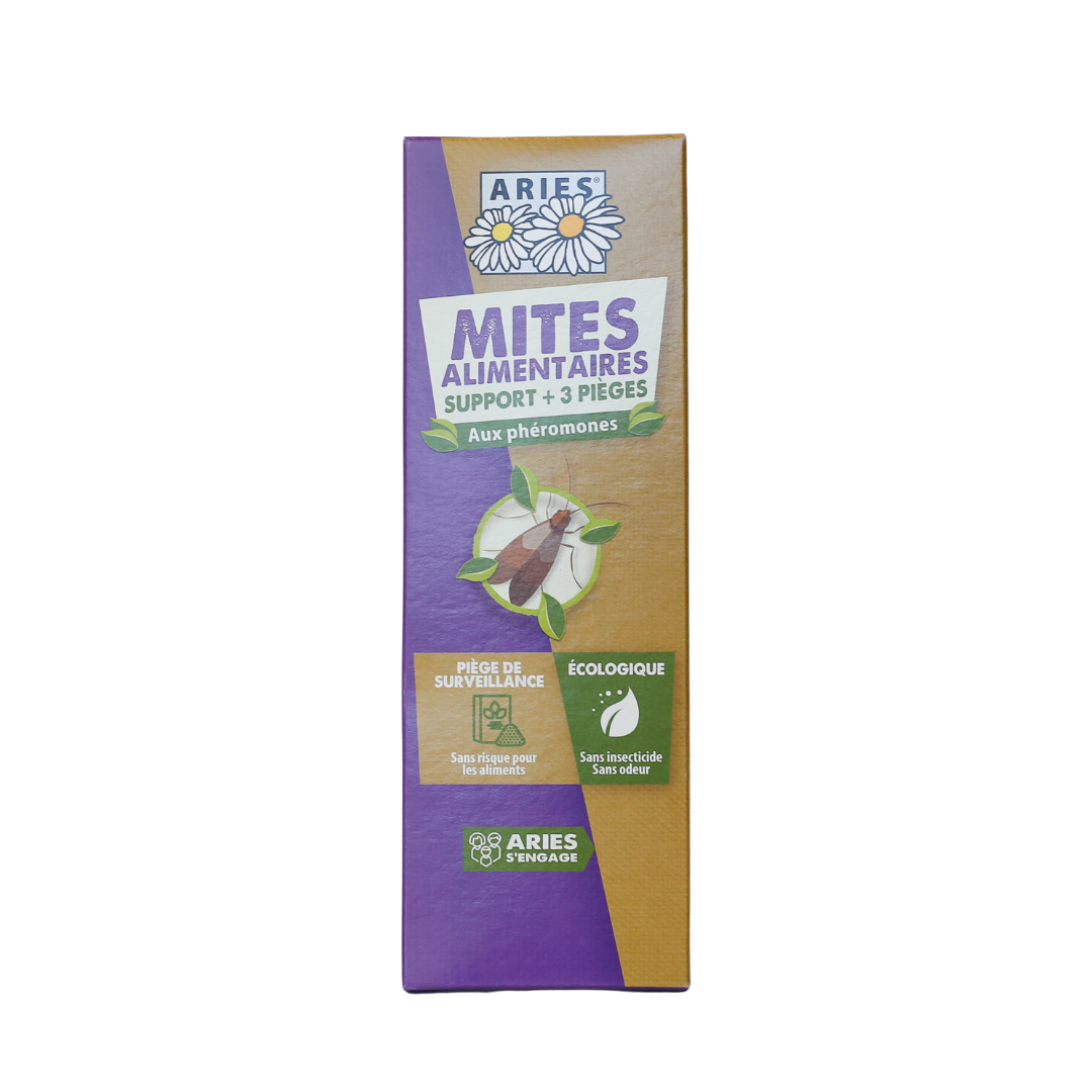 ARIES - Support et 3 pièges pour mites alimentaires