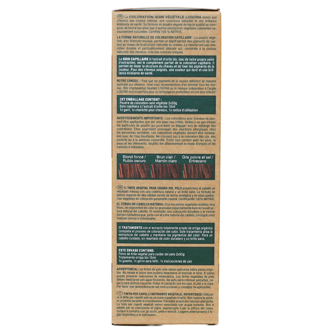 LOGONA - Coloration-soin rouge acajou, 100 g