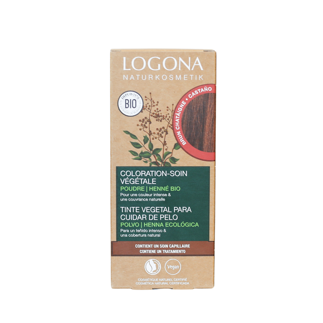 LOGONA - Coloration-soin brun châtaigne, 100 g