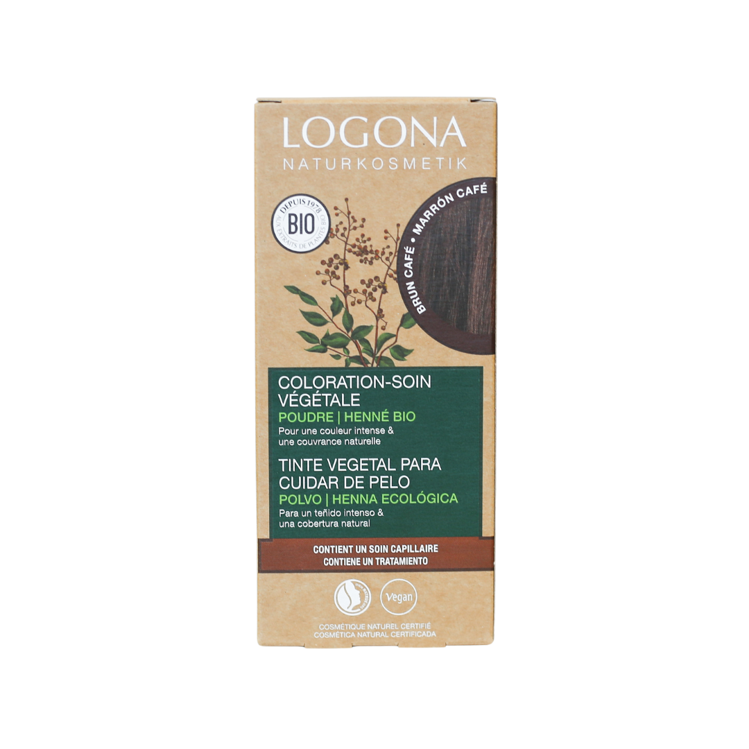 LOGONA - Coloration-soin brun café, 100 g