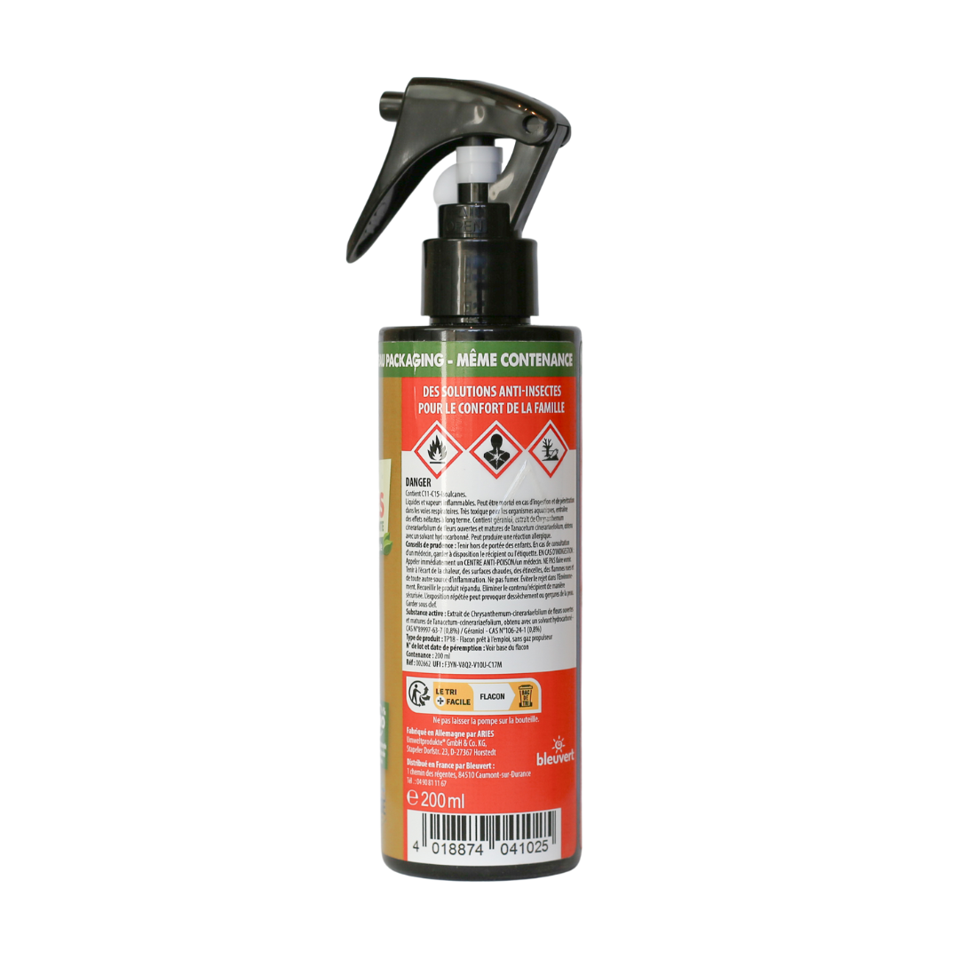ARIES - Spray insecticide action foudroyante Tous insectes, 200 ml