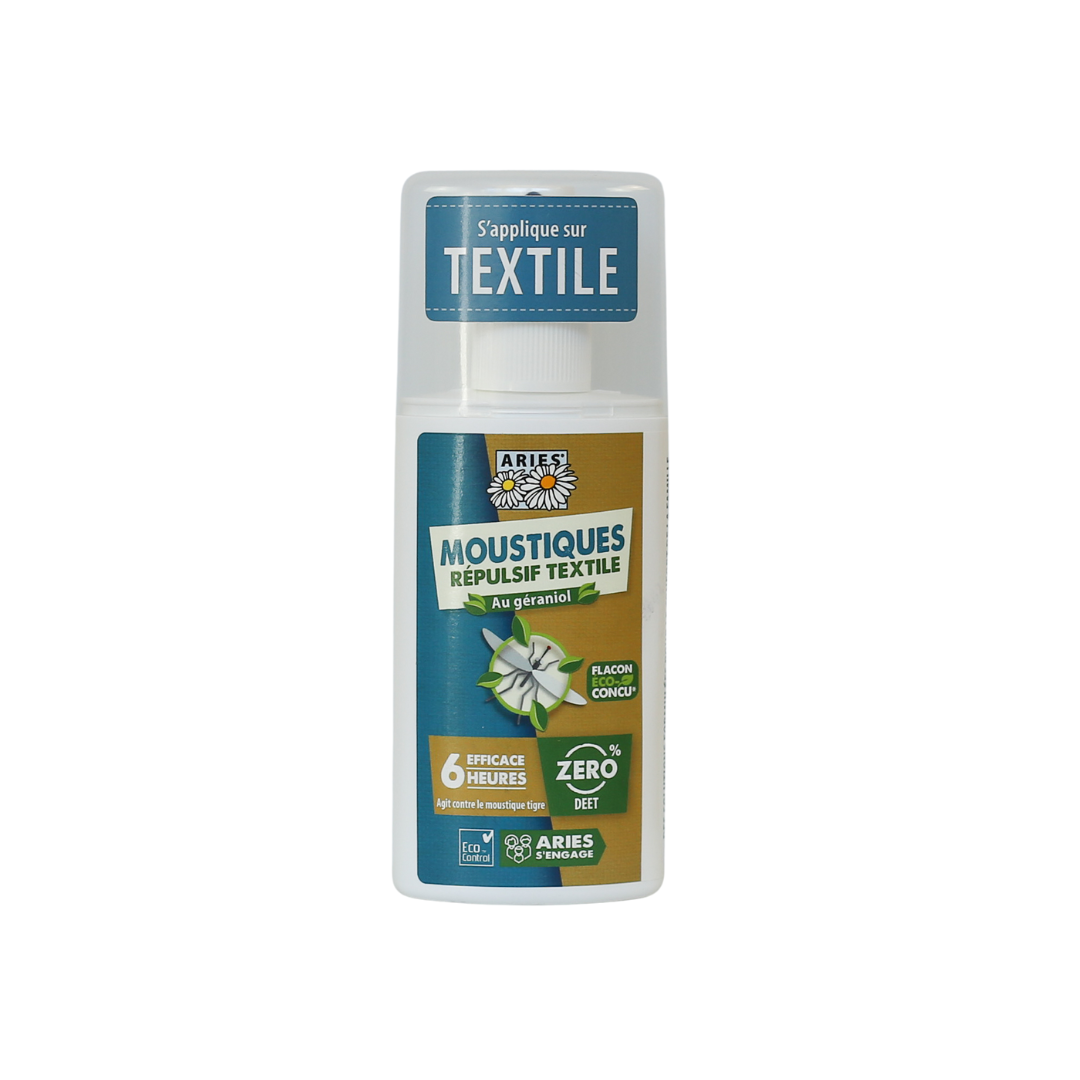 ARIES - Spray répulsif textile Moustiques,  100 ml