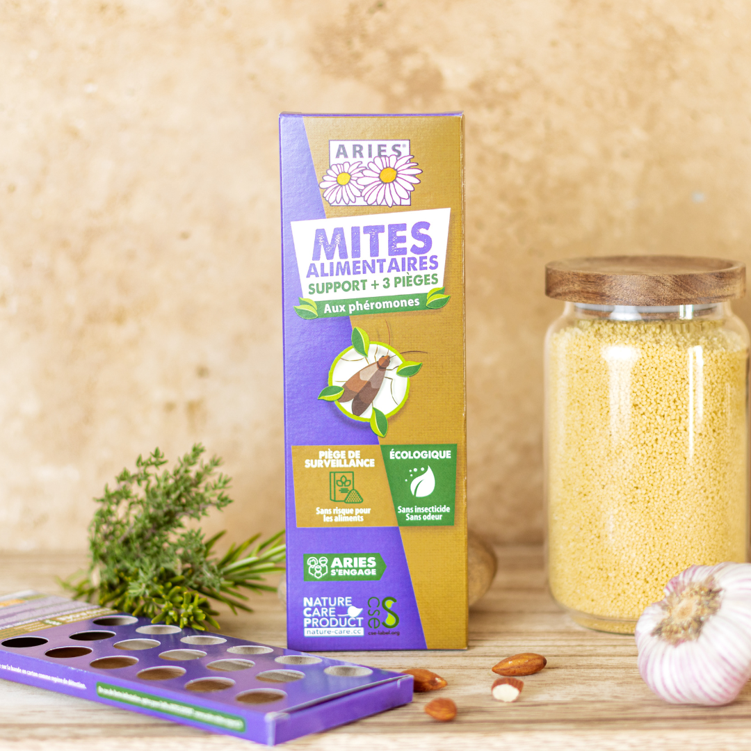 ARIES - Support et 3 pièges pour mites alimentaires