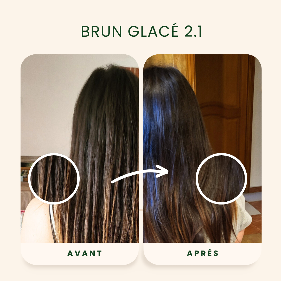 EMBLICA - Coloration végétale “2.1 Brun Glacé”, 100 g