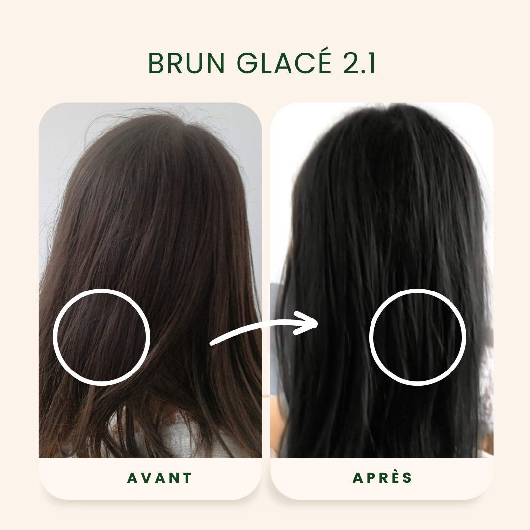EMBLICA - Coloration végétale “2.1 Brun Glacé”, 100 g