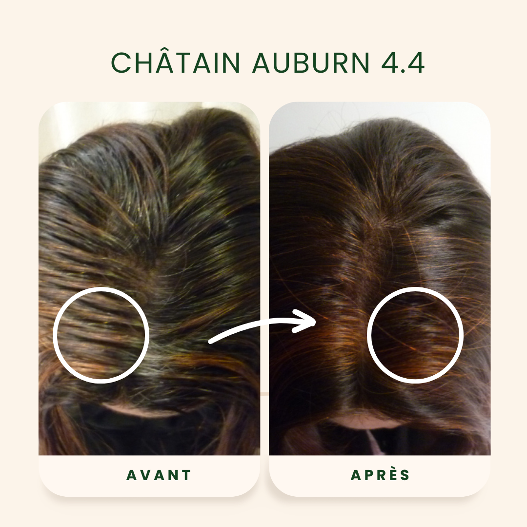 EMBLICA - Coloration végétale “4.4 Châtain Auburn”, 100 g