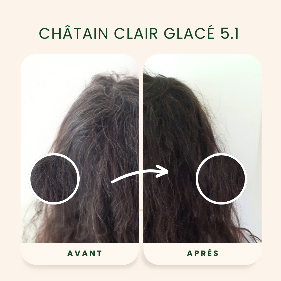 EMBLICA - Coloration végétale “5.1 Châtain Clair Glacé”, 100 g