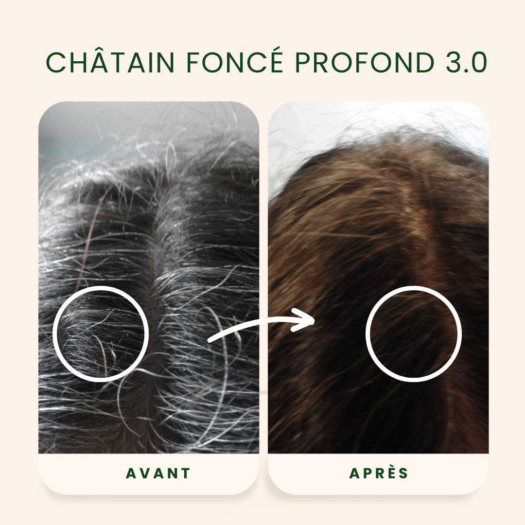 EMBLICA - Coloration végétale “3.0 Châtain Foncé Profond”, 100 g