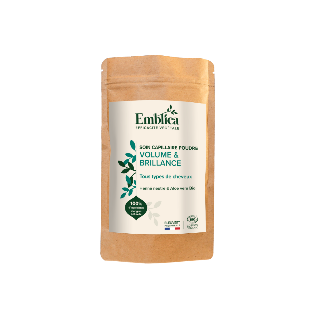 EMBLICA - Soin capillaire poudre Volume & Brillance, 200 g