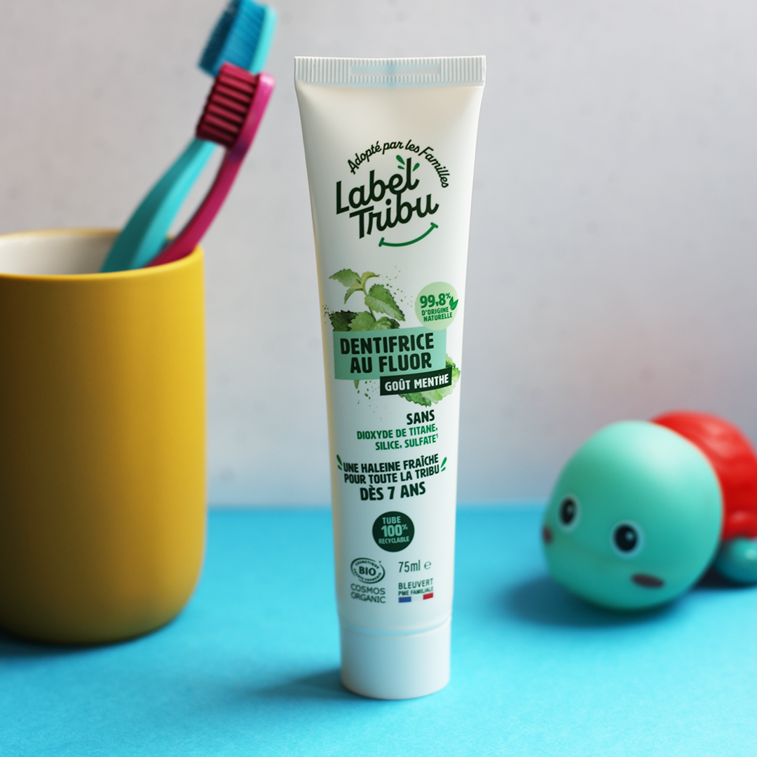 LABEL TRIBU - Dentifrice Menthe au Fluor, 75 ml